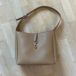 Beige Leather Purse